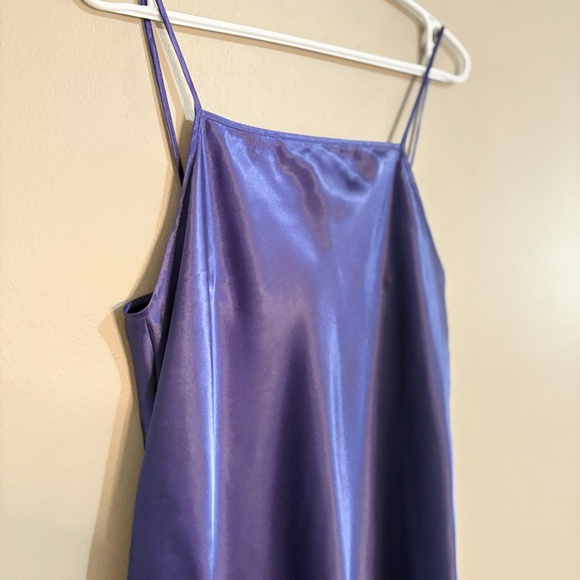 Vintage Gilligan & O'Malley Purple Silky Slip Chemise - Picture 3 of 13